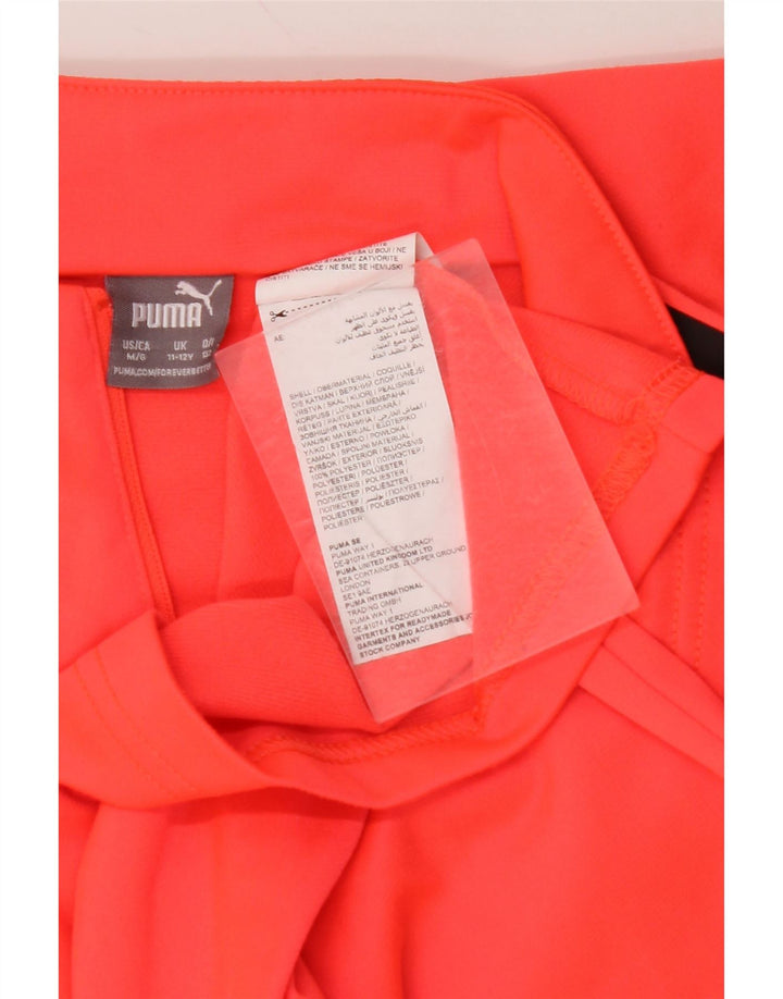 Trening PUMA pentru băieți, cu fermoar și gât, cu pulover, 11-12 ani, roșu colorblock