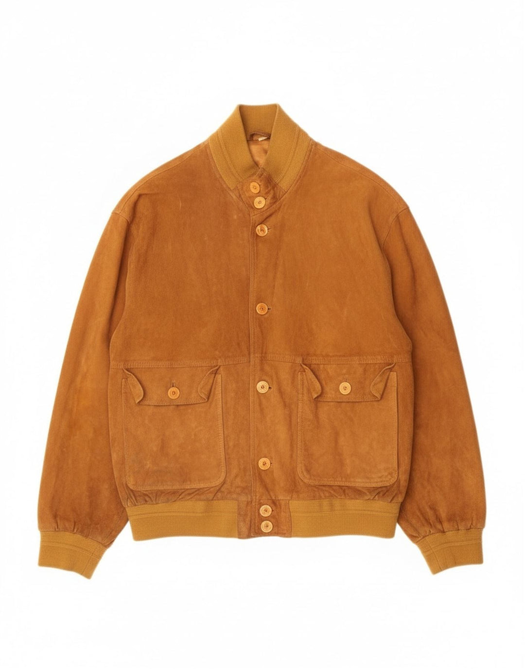 Bomber vintage pentru bărbați din piele intoarsa IT 50 mare, bej