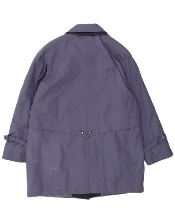 Pardesiu supradimensionat Vintage pentru femei UK 14 Large Blue