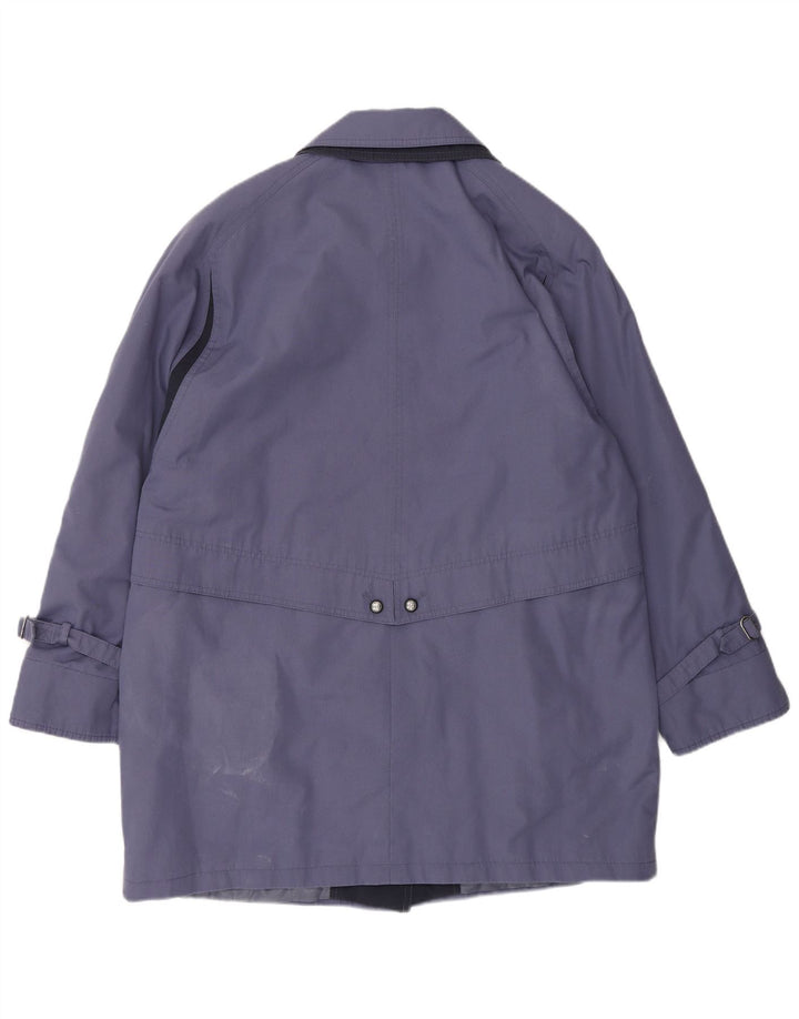 Pardesiu supradimensionat Vintage pentru femei UK 14 Large Blue