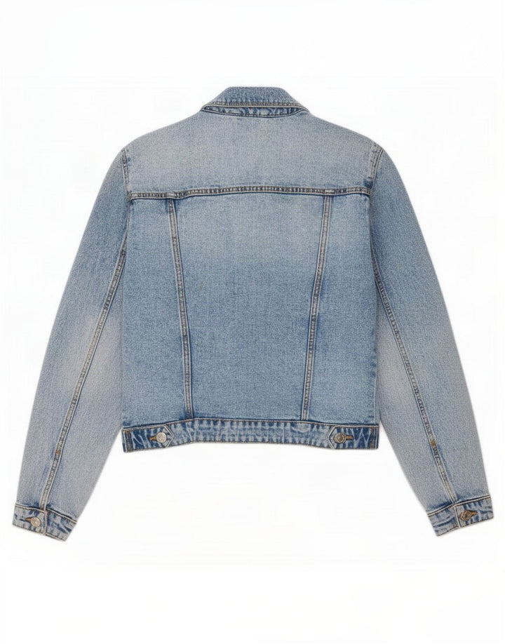 Jachetă de blugi pentru femei Zara UK 10 Small Blue
