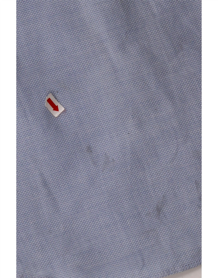 Cămașă pentru bărbați ZARA Slim Fit, mare, albastru, bumbac