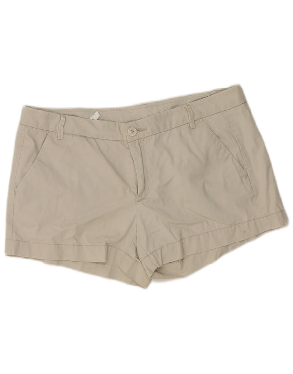 Pantaloni scurți chino Benetton pentru femei UK 14 Large W36 Beige Bumbac