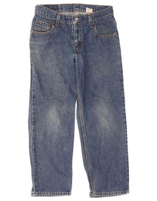 Blugi tăiați pentru bărbați Levi's 550 distressed relaxed fit W29 L25 bumbac albastru