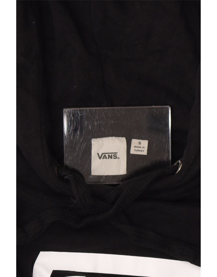 Pulover Vans pentru femei cu grafică cu glugă UK 10 Small Black