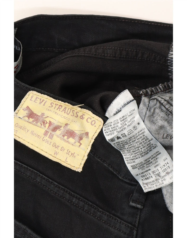 Blugi skinny 513 pentru bărbați LEVI'S W31 L26 bumbac negru