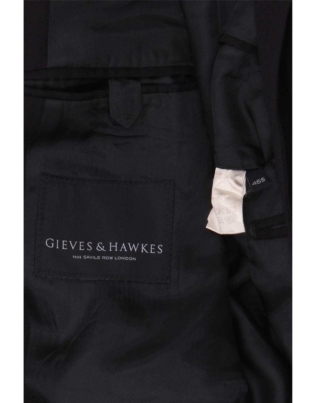 Blazer Gieves & Hawkes pentru bărbați, cu 2 nasturi, UK 46 3XL Lână bleumarin