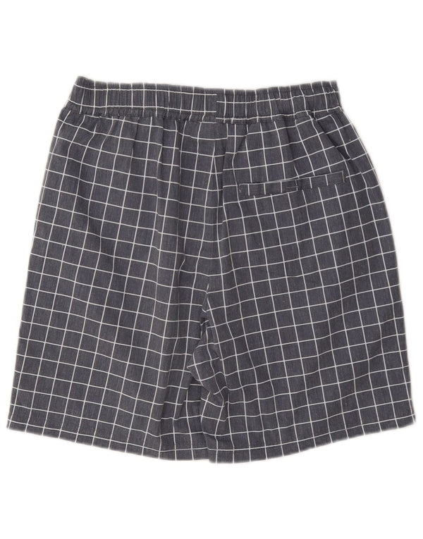 Pantaloni scurți sport Fila pentru bărbați XS poliester cu carouri gri