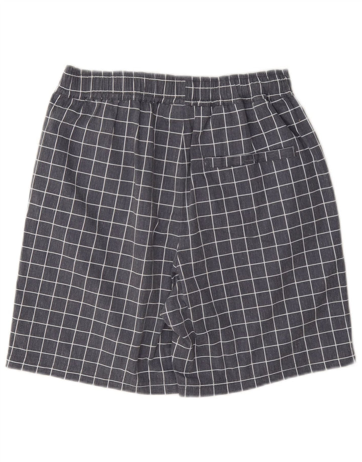 Pantaloni scurți sport Fila pentru bărbați XS poliester cu carouri gri