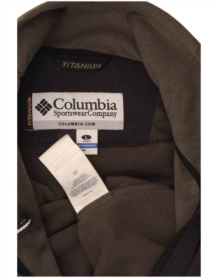 Jachetă Columbia pentru bărbați Interchange Windbreaker UK 40, mare, negru, nailon