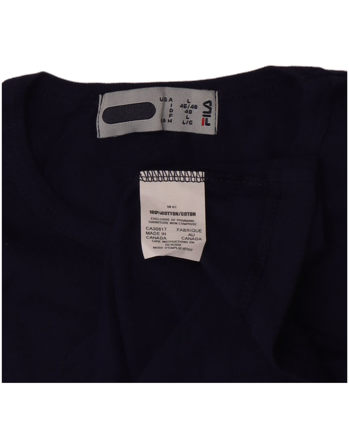 Tricou Femei Fila Top IT 46/48 Mare Bumbac Bleumarin