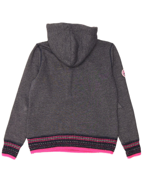 Pulover Superdry pentru damă, cu grafică, UK 14, bumbac, albastru bleumarin mediu