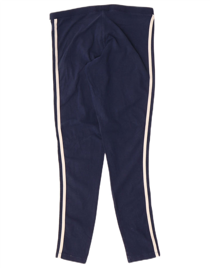 Leggings pentru femei Adidas UK 12 Medium Bluemarin Bumbac