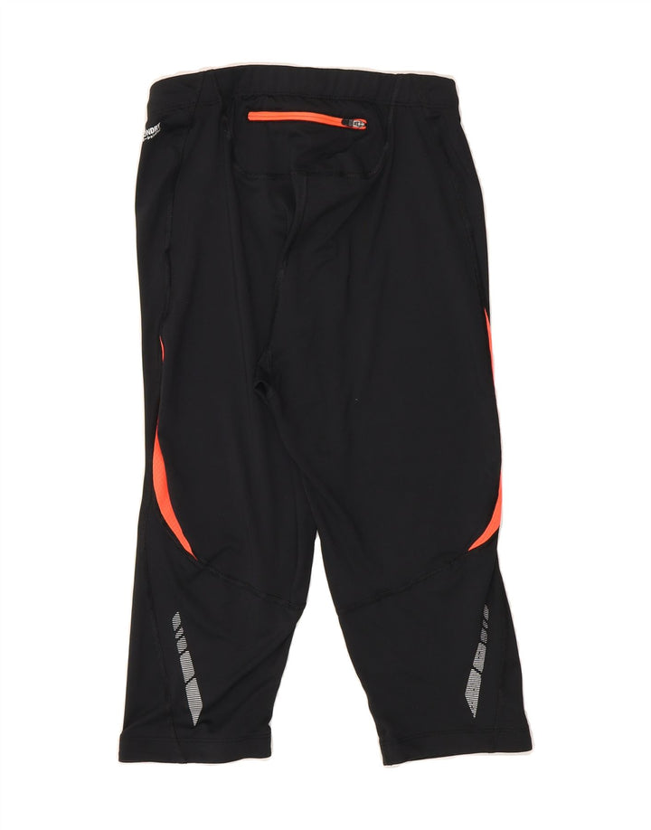 ASICS Girls Capri Tracksuit Trousers 11-12 Years Large  Black Polyester Vintage Asics and Second-Hand Asics from Messina Hembry 