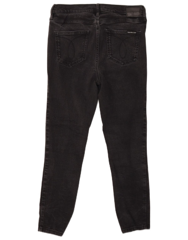 CALVIN KLEIN Blugi skinny pentru femei US 10 Medium W30 L28 Bumbac negru