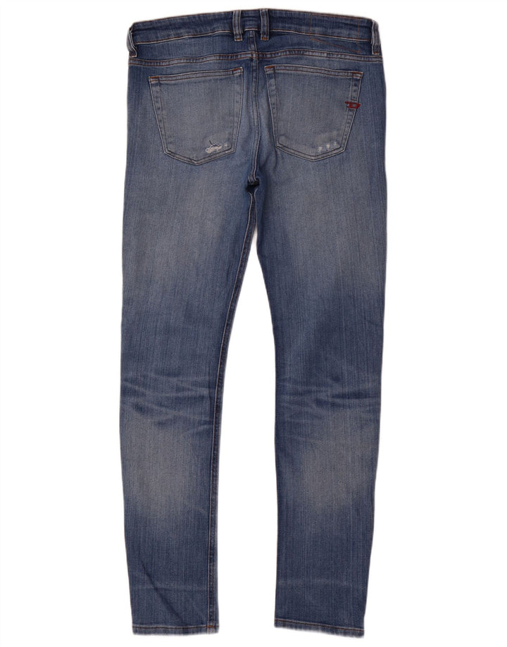 Jeans slim pentru bărbați Diesel Distressed W32 L32 Bumbac albastru