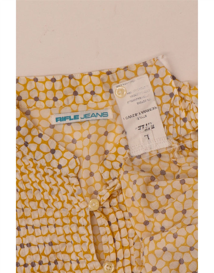 Cămașă pulover pentru femei Rifle UK 16, mare, galben, din bumbac floral