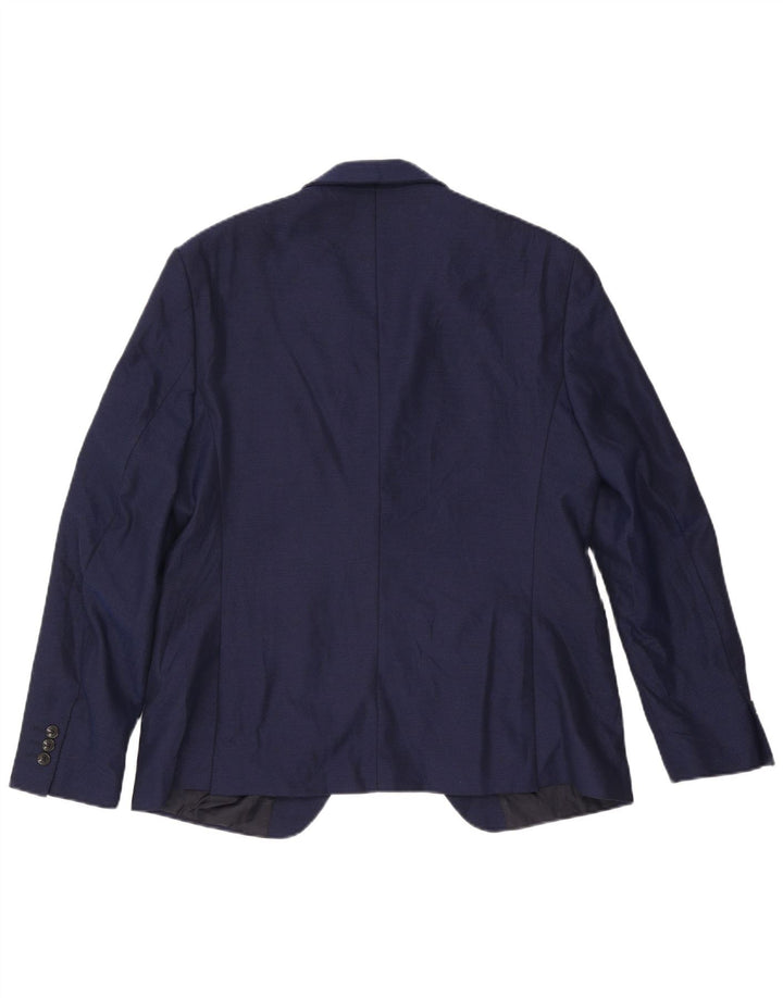 Blazer pentru bărbați Zara cu 1 nasture EU 54 XL Bleumarin
