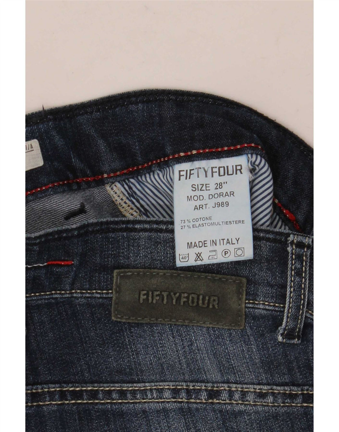 Fifty Four Blugi Dorar Slim pentru femei W28 L34 Bumbac albastru
