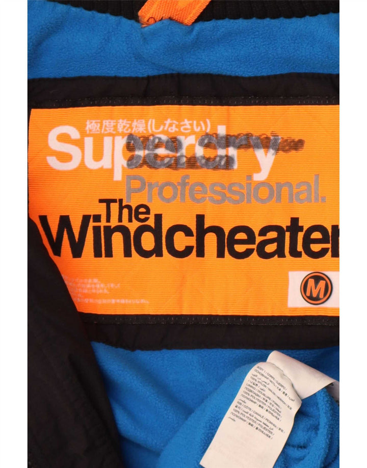 Jachetă Windbreaker cu glugă pentru bărbați Superdry The Windcheater UK 38 Medium Black