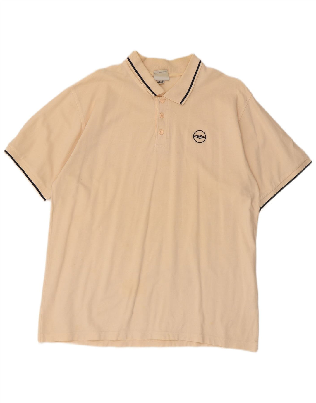 Cămașă polo pentru bărbați Umbro XL, bej, bumbac