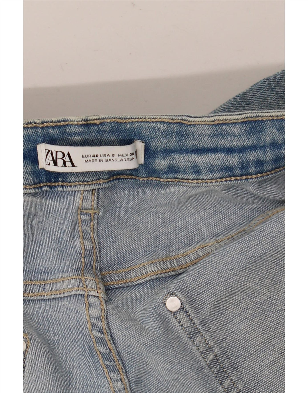 Blugi skinny dama Zara EU 40 Medium W30 L28 Albastru