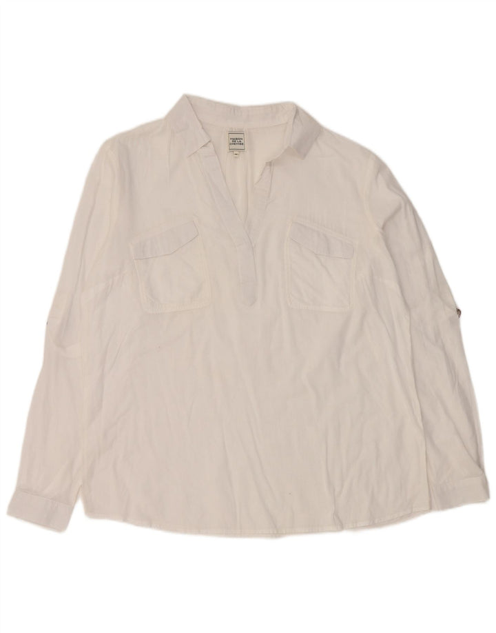 Cămașă vintage pentru femei EU 44 XL Alb