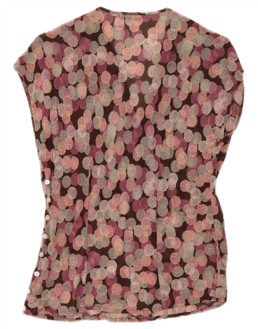 MARKS & SPENCER Bluză fără mâneci pentru femei UK 12 Medium Purple Geometric