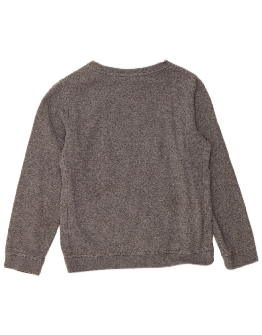NIKE Boys Graphic Sweatshirt Jumper 12-13 Years Large Grey Cotton