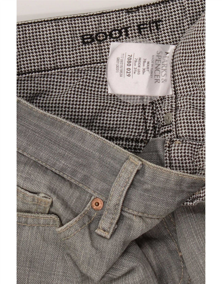 Blugi Bootcut pentru bărbați Marks & Spencer W30 L26 bumbac gri