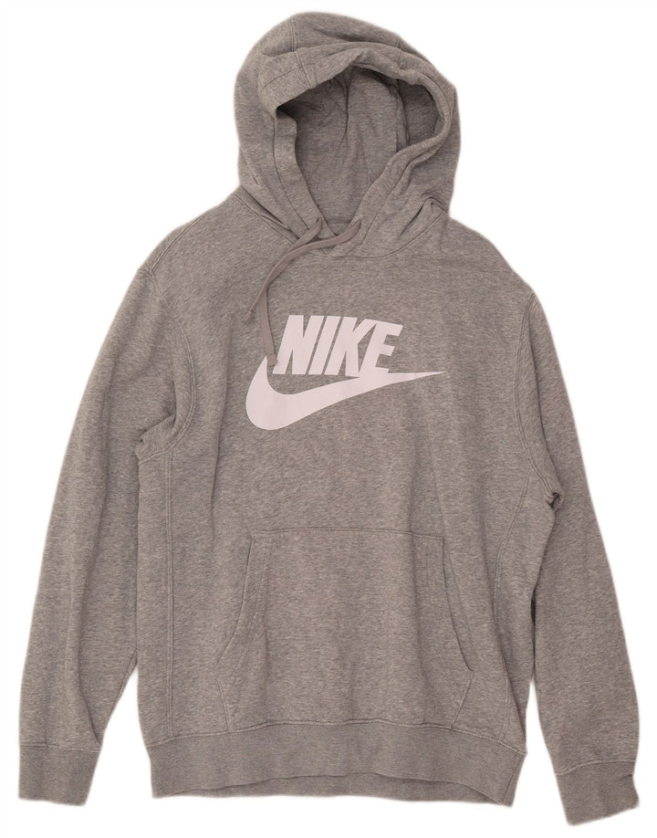 Pulover Nike Grafic pentru bărbați, bumbac, gri mediu