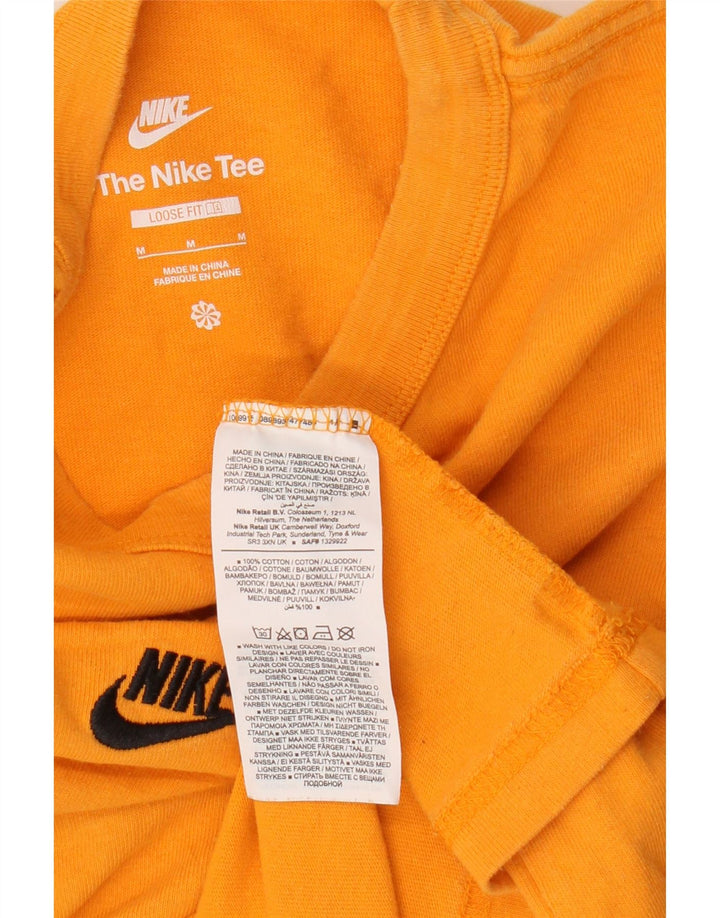 Tricou Nike pentru bărbați, cu croiala lejeră, top din bumbac portocaliu mediu