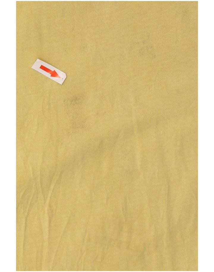 Tricou grafic pentru bărbați Volcom Top din bumbac galben mediu