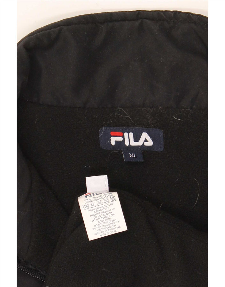 Jachetă pentru bărbați Fila Pullover Windbreaker UK 42 XL Poliester negru