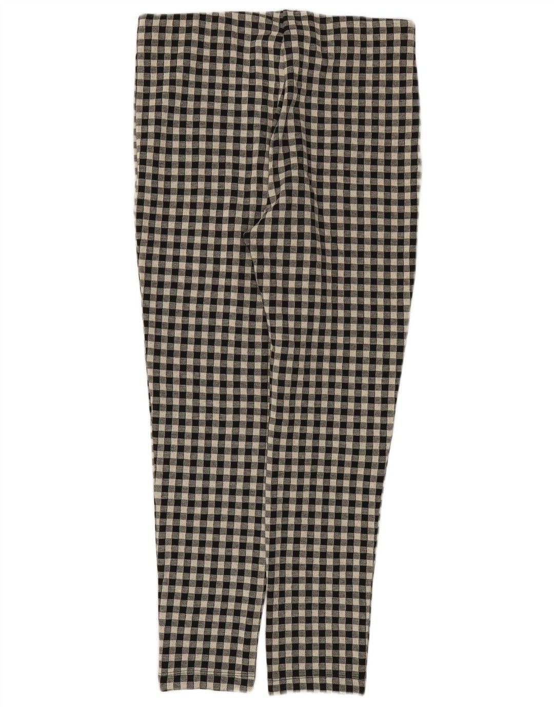 Pantaloni casual slim pentru femei Zara XL W32 L27 Poliester vichy negru