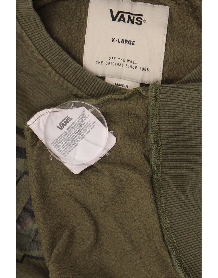 Hanorac grafic pentru bărbați VANS Jumper XL bumbac kaki