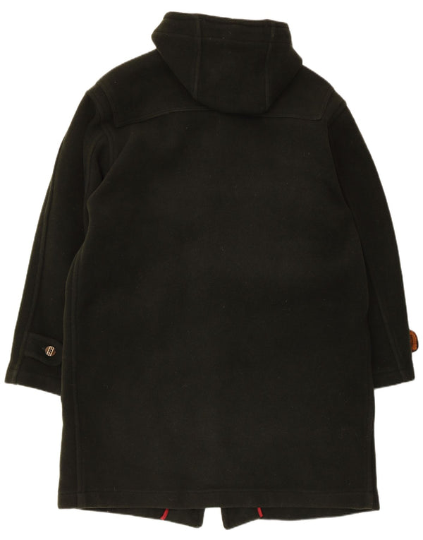 Manson vintage pentru bărbați, cu glugă, lângă, UK 38, lână virgină, verde medie