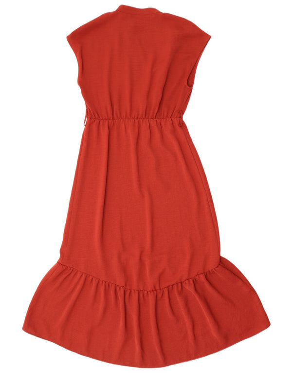 Rochie Maxi fără mâneci pentru femei Zara UK 6 XS Roșu