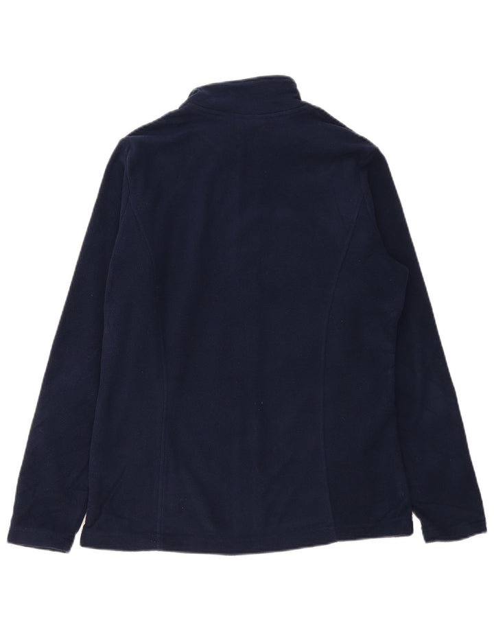 MARKS & SPENCER Jachetă fleece pentru femei UK 12 Medium Bleumarin Poliester