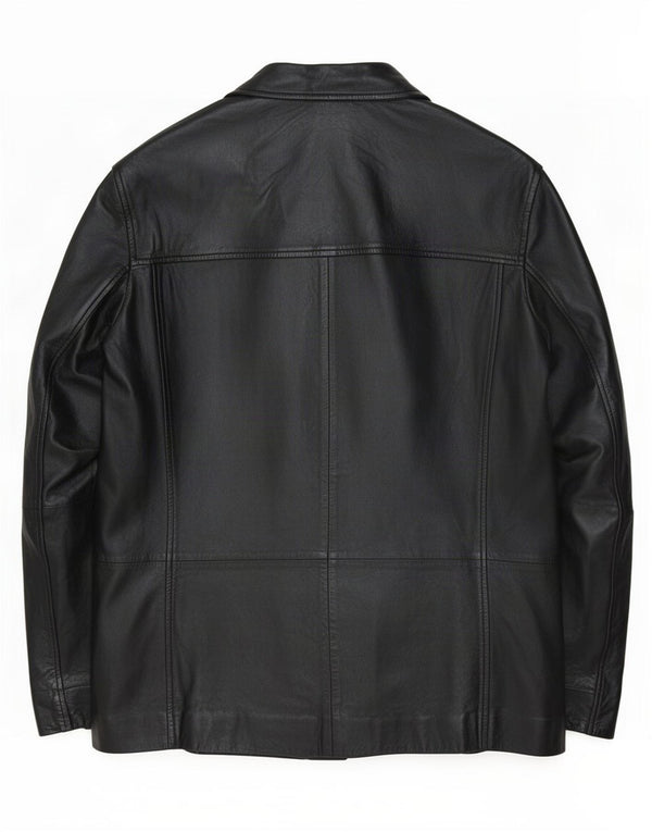 Geacă de piele pentru bărbați Gipsy UK 40 Large Black