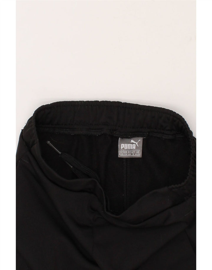 PUMA Boys Tracksuit Trousers 4-5 Years Black Polyester Vintage Puma and Second-Hand Puma from Messina Hembry 