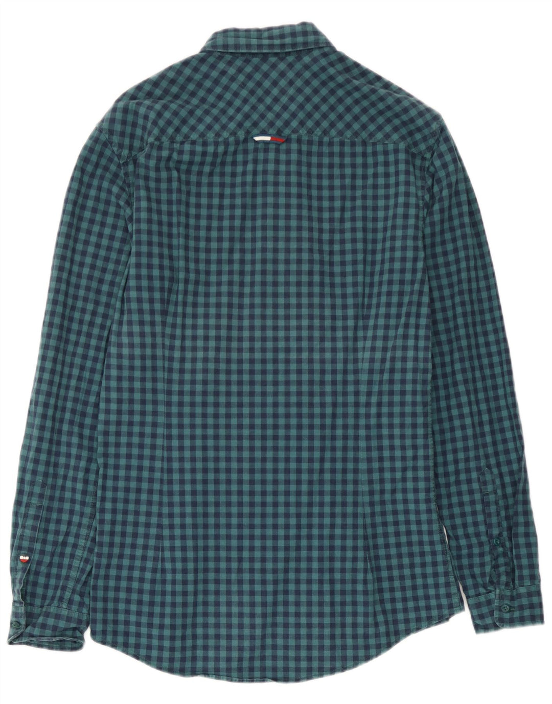Cămașă Slim Fit Tommy Hilfiger pentru bărbați, din bumbac vichy, albastru bleumarin