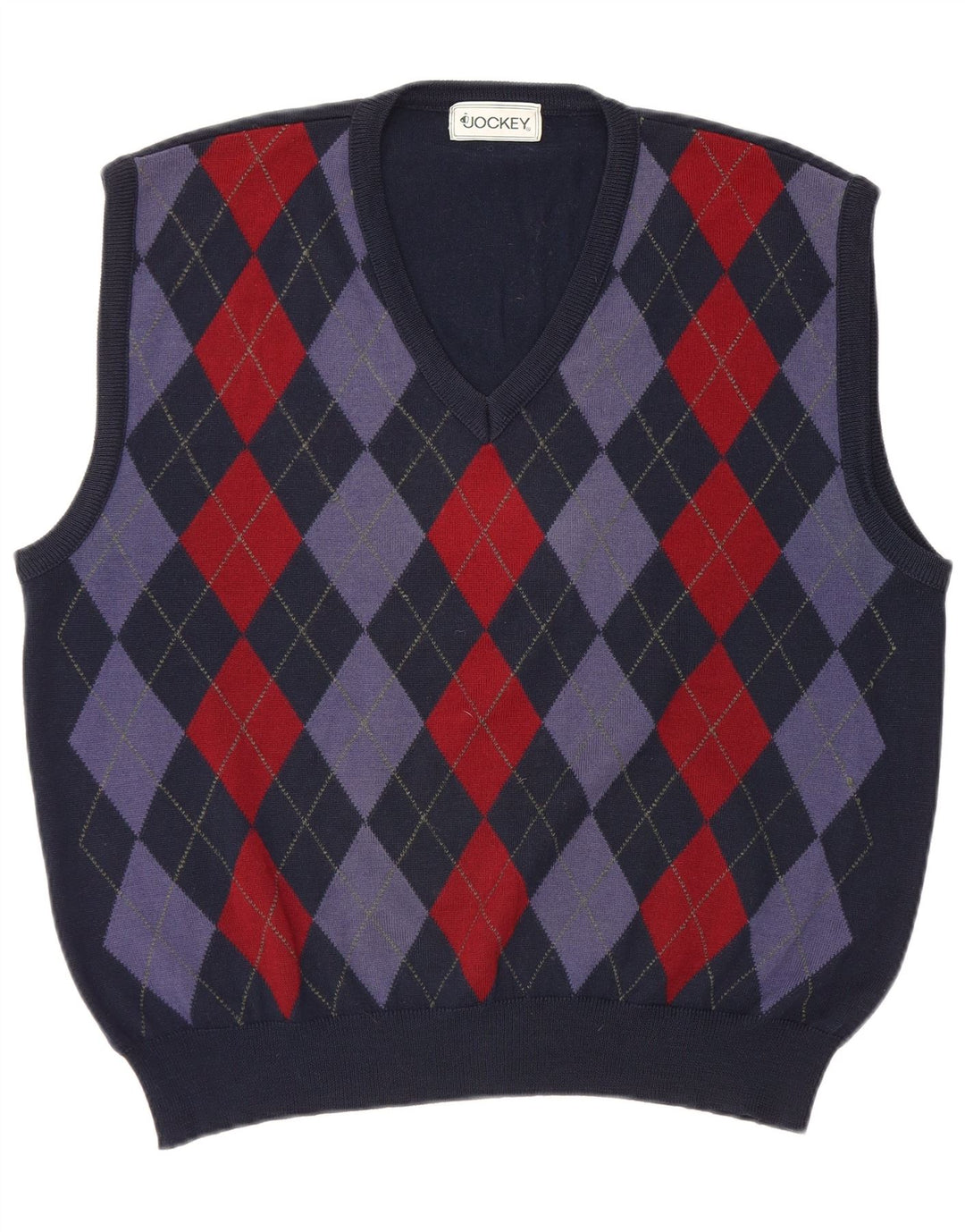 Vesta pentru bărbați Jockey Tank Top mare bleumarin Argyle/Diamond