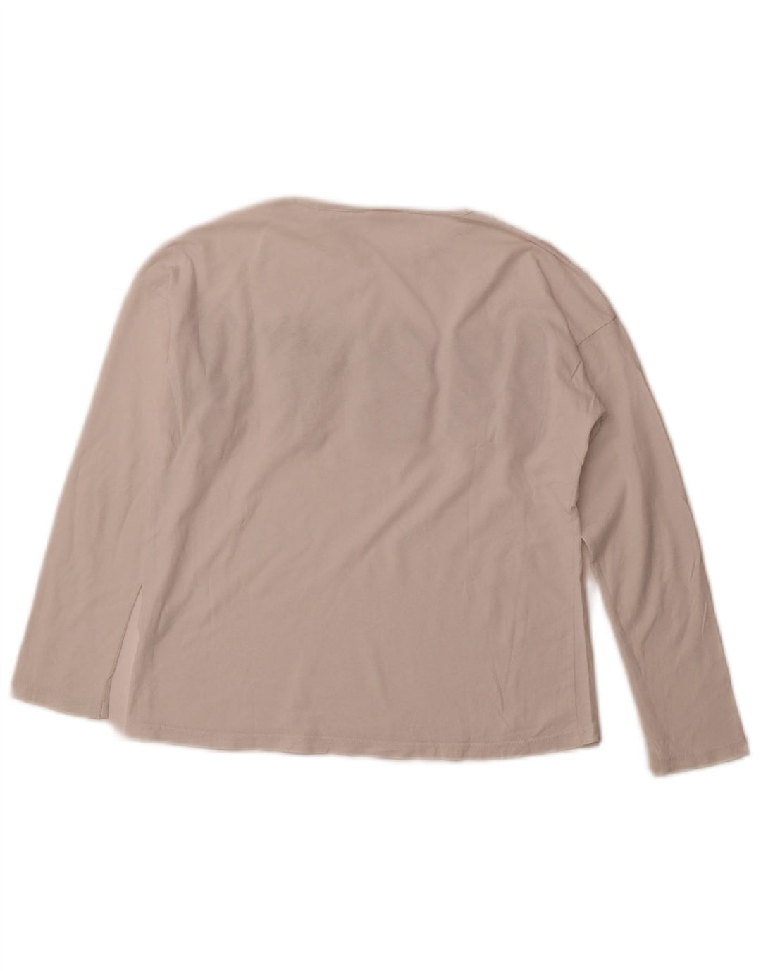 ZARA Fete Top Grafic Maneca Lunga 9-10 Ani Bumbac Alb