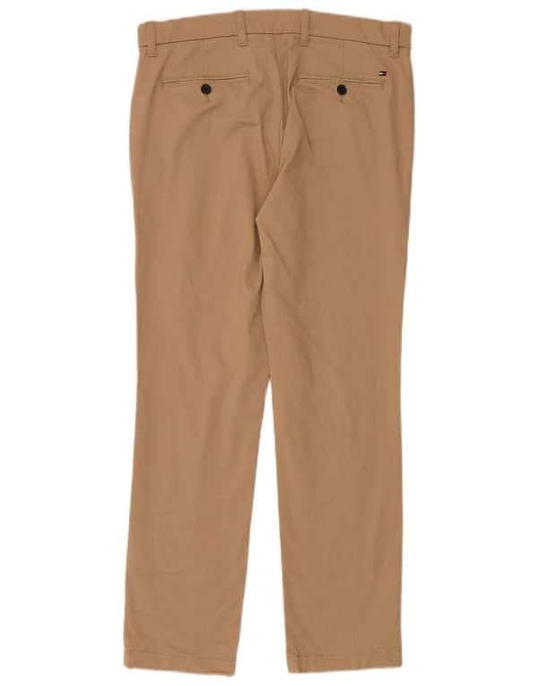 TOMMY HILFIGER Pantaloni chino slim pentru bărbați L32 L30 bumbac bej
