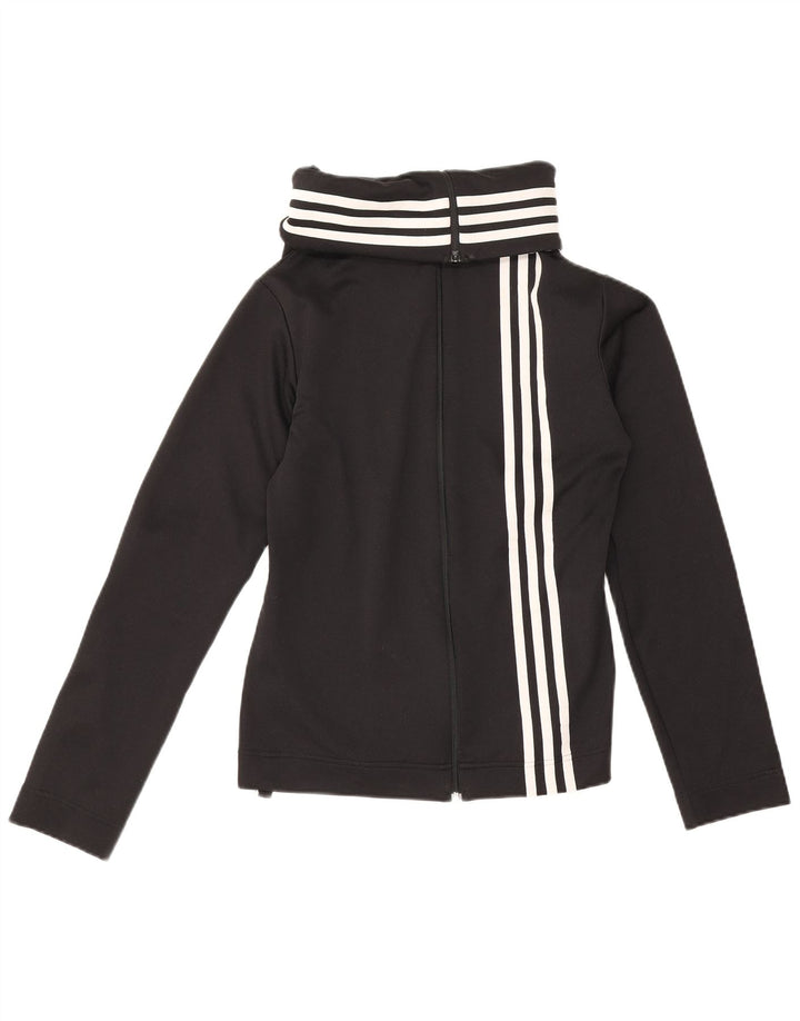 Jachetă de top pentru trening Adidas pentru femei UK 14 Poliester mediu negru