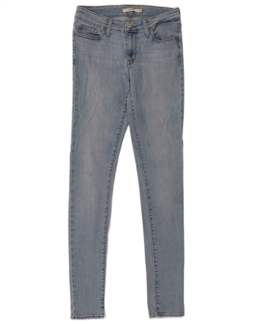 Blugi skinny 711 pentru femei LEVI'S W26 L32 bumbac albastru