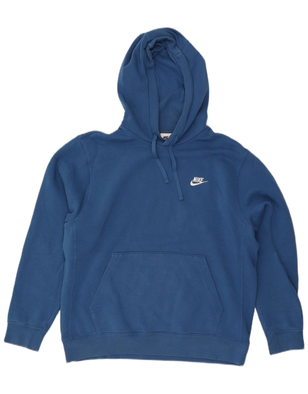 Pulover Nike pentru bărbați cu glugă, mare, albastru, bumbac