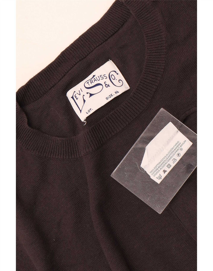 Pulover pentru bărbați Levi's Crew Deck Jumper XL Maro Bumbac