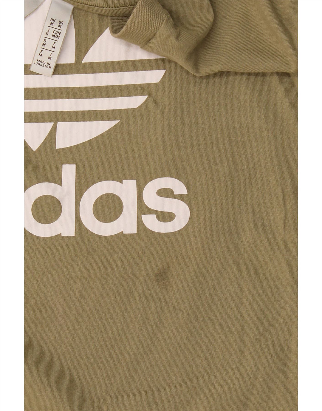 Tricou grafic pentru bărbați Adidas Top Mediu Kaki Bumbac